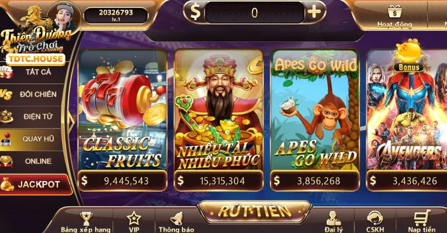 Thế giới slot game và bắn cá đổi thưởng phong phú tại 88win